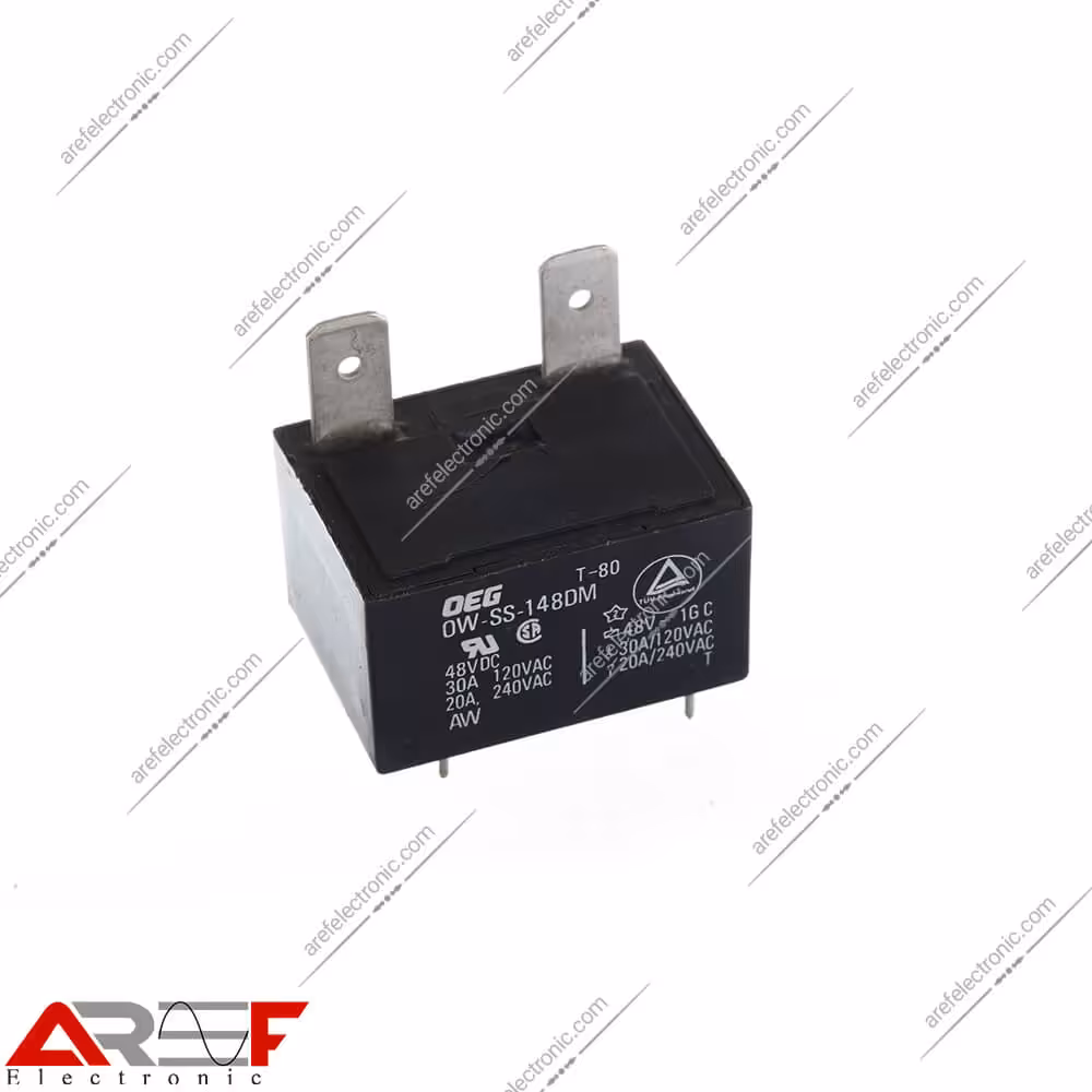 رله شاخدار OEG مدل OW-SS-148DM دارای 48 ولت و 4 پین - فروشگاه عارف الکترونیک