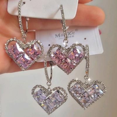 گوشواره جواهری قلـــــبی