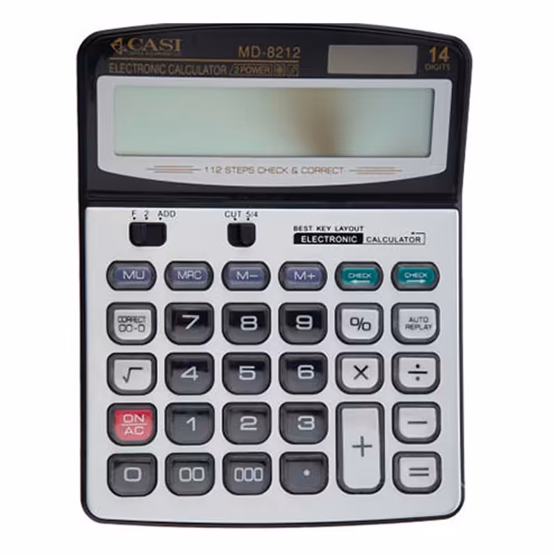 خرید ماشین حساب کاسی 3 صفر مدل CASI MD-8212