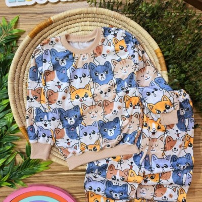 لباس بچگانه ست مخمل پیشی 40 تا 55