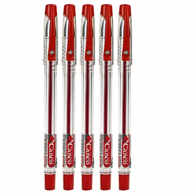 خودکار کنکو مدل فینو قرمز (بسته 5 عددی)