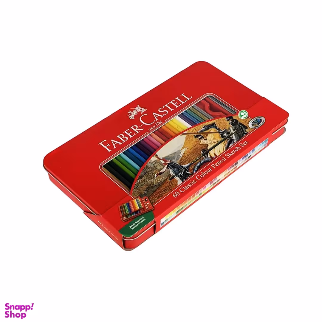 مدادرنگی 60 رنگ فلزی فابرکاستل مدل 115893 Classic