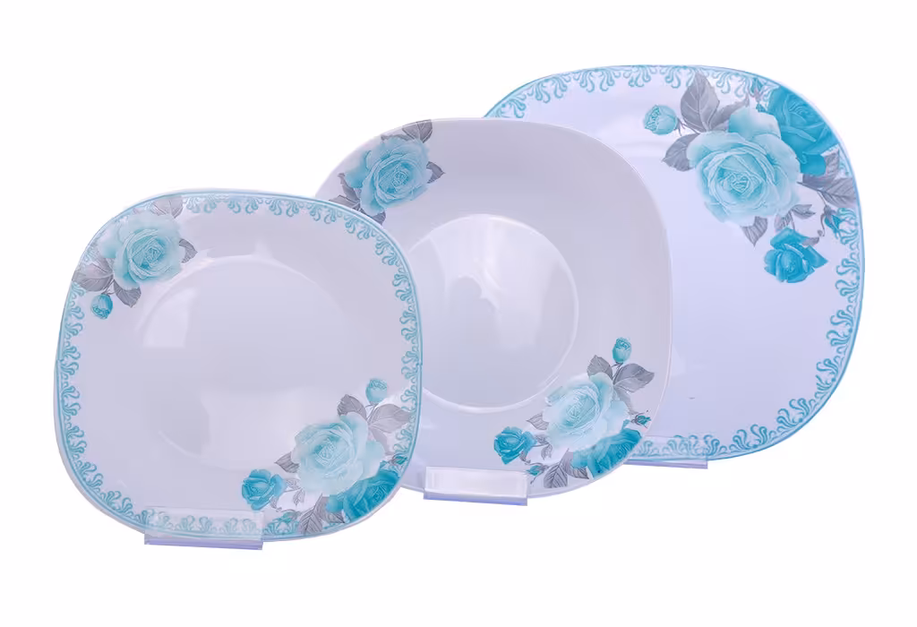 سرویس 6نفره اوپال Leon طرح فلورین ابی طوسی حاشیه