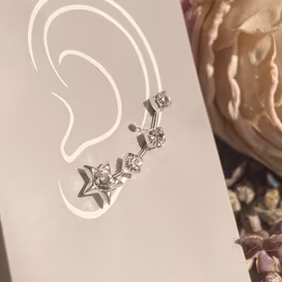 گوشواره نقره عیار 925 گوشواره نقره شیک دخترانه با قیمت مناسب ارسال فور