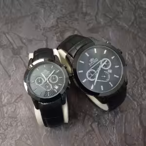 ساعت مچی مردانه و زنانه الگانس بند چرم Elegance