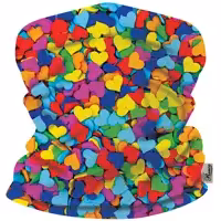 دستمال سر و گردن و پیشانی بند اسکارف طرح قلب سایز 25 در 50 مدل H2-2 شرکت رنس