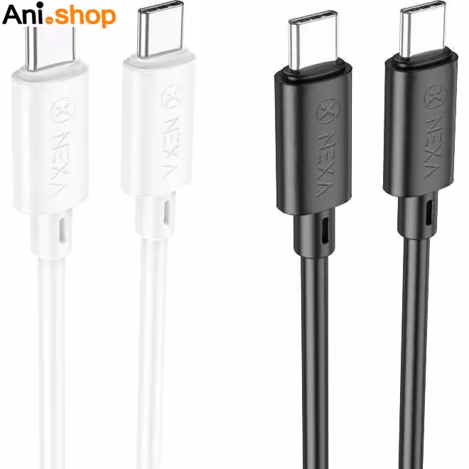 کابل شارژ 60 وات نکسا مدل L1 با سری تایپ سی به تایپ سی