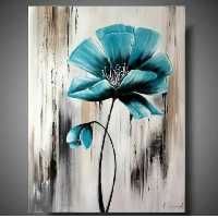 تابلو نقاشی مدل گل مدرن 1 