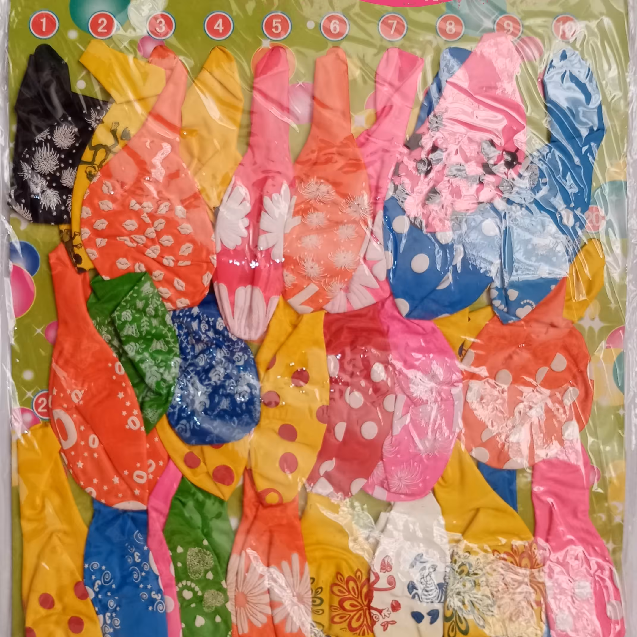 بادکنک طرح دار بسته 25 عددی  لوازم جشن تولد