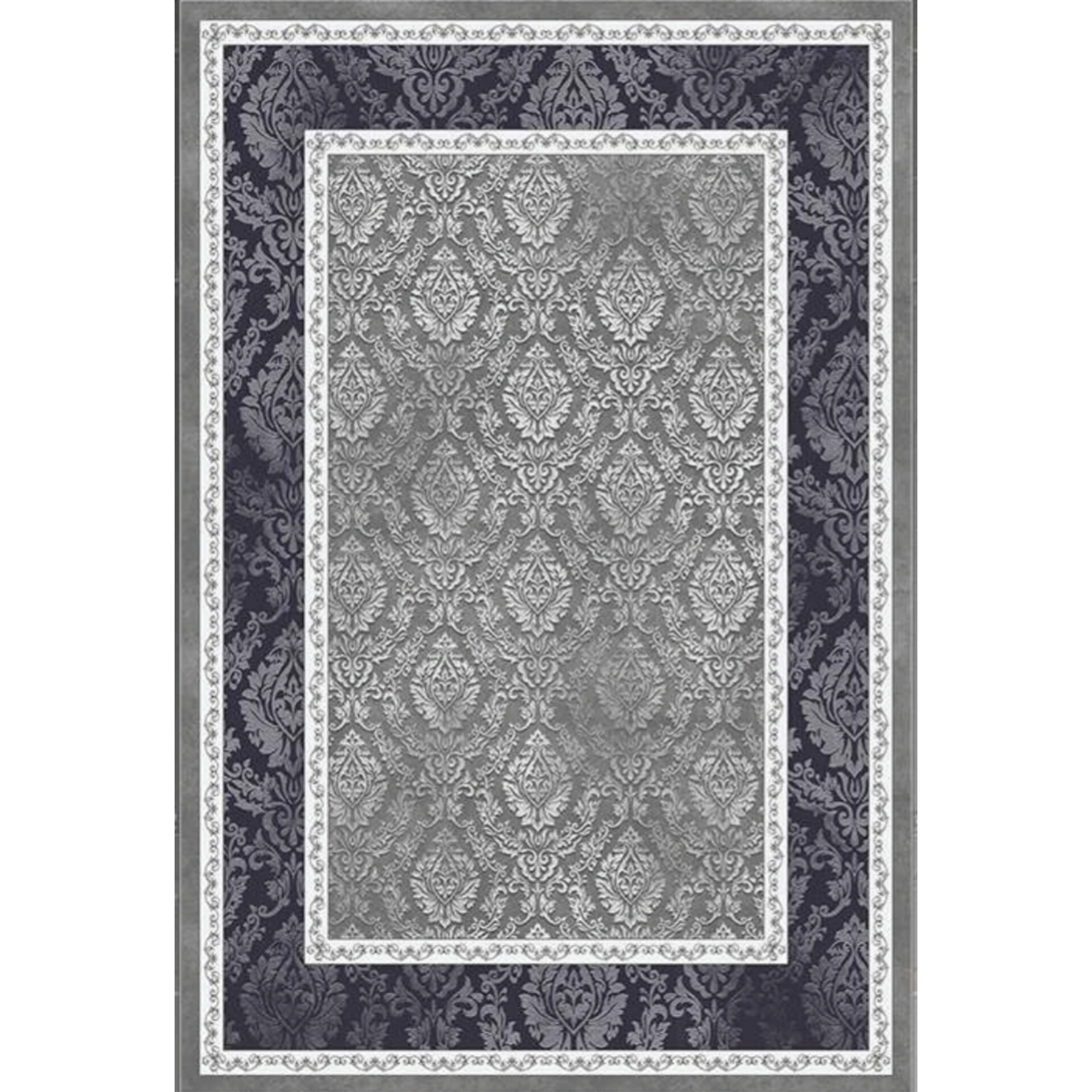 فرشینه مدرن طرح فرش،جنس مخمل هازان، سایز 4 متری ، مناسب برای سالن پذیرایی (کد h309)
