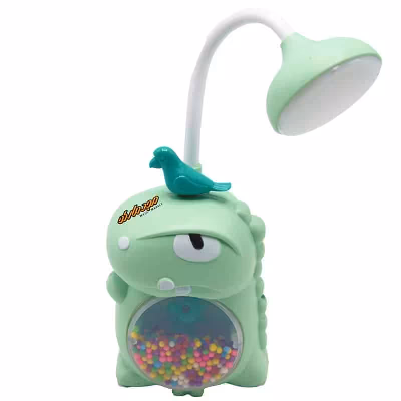 چراغ مطالعه رومیزی HQ1D سبز طرح دایناسور