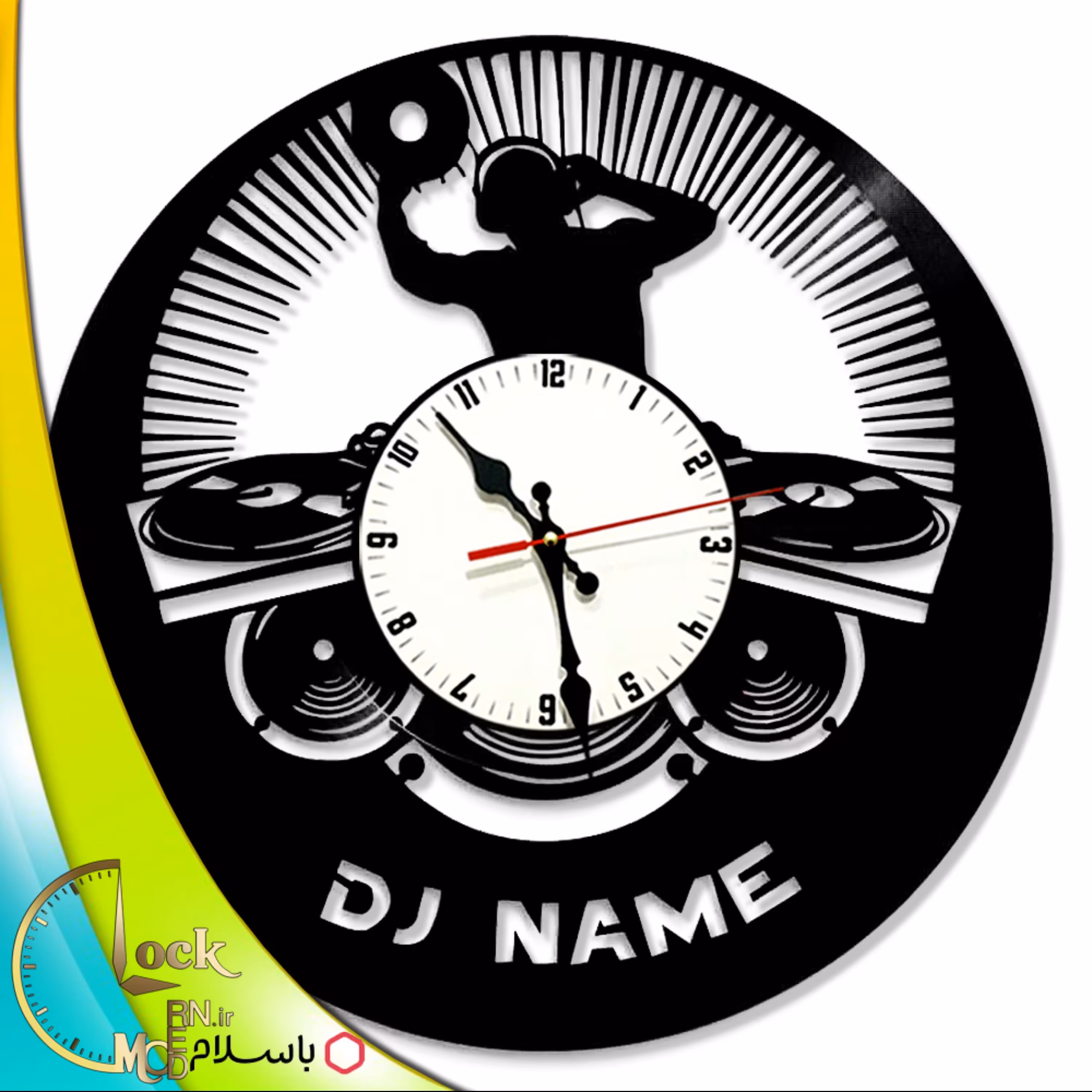 ساعت دیواری طرح دی جی کد 626