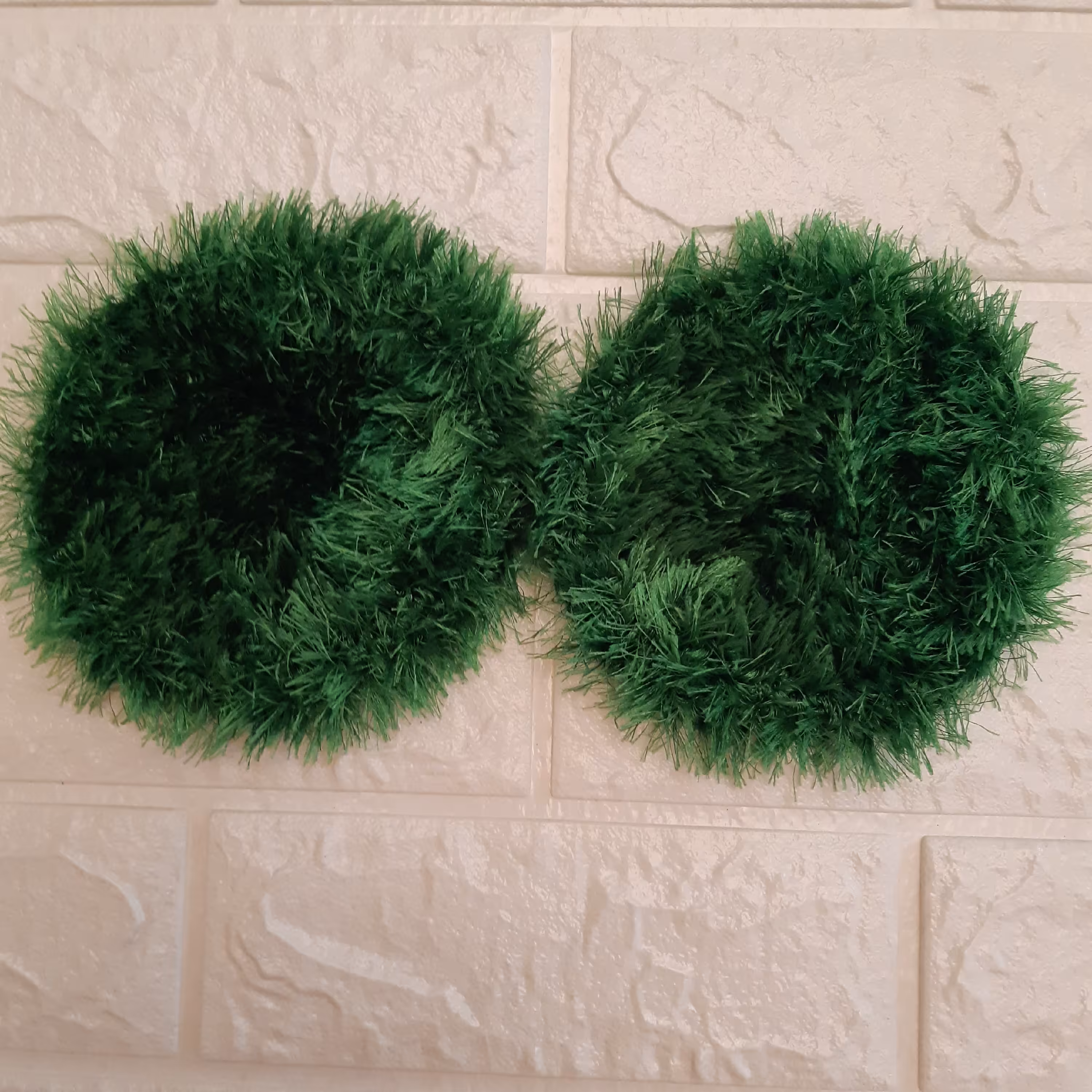 اسکاچ سبز  پشمالو پرزبلند  نرم سایز  بزرگ  جنس مرغوب  بدون بو، بدون ریزش پرز ( 2عددی) 