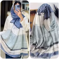 شال نخی وارداتی منگوله دار  در 6 رنگ زیبا  کالکشن عید 