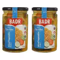 ترشی مخلوط بدر - 630 گرم بسته 2 عددی