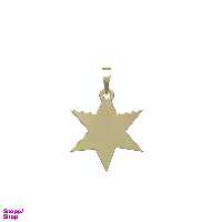پلاک طلا 18 عیار مدوپد طرح ستاره کد PA15391