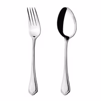 قاشق و چنگال ناب استیل مدل ونیز