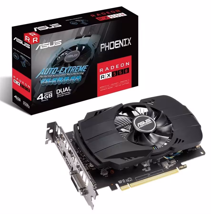 کارت گرافیک  ایسوس مدل PH-RX550-4G-EVO حافظه 4 گیگابایت