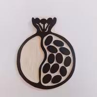 مهر دست ساز لینولئوم طرح انار ...شب یلدا ..مناسب چاپ کاغذ و پارچه ..میتونید طرحهای یلداییتون رو برام بفرستین 