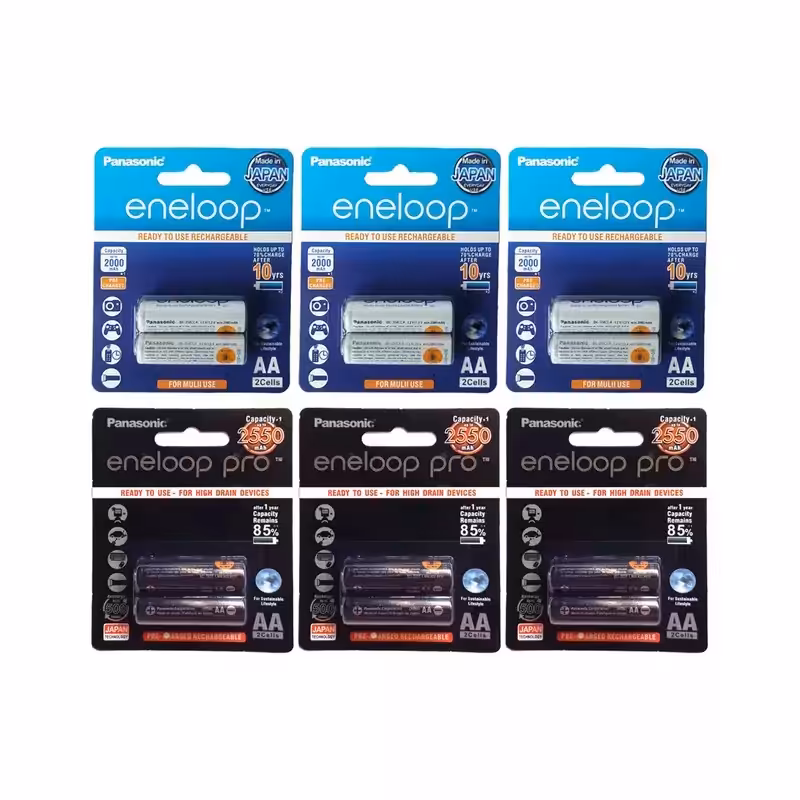 باتری قلمی قابل شارژ پاناسونیک مدل انلوپ و انلوپ پرو بسته 12 عددی