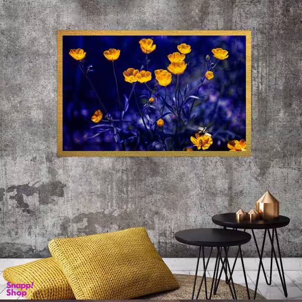 تابلو بکلیت طرح گل بهاری مدل قاب شاسی T-S8508