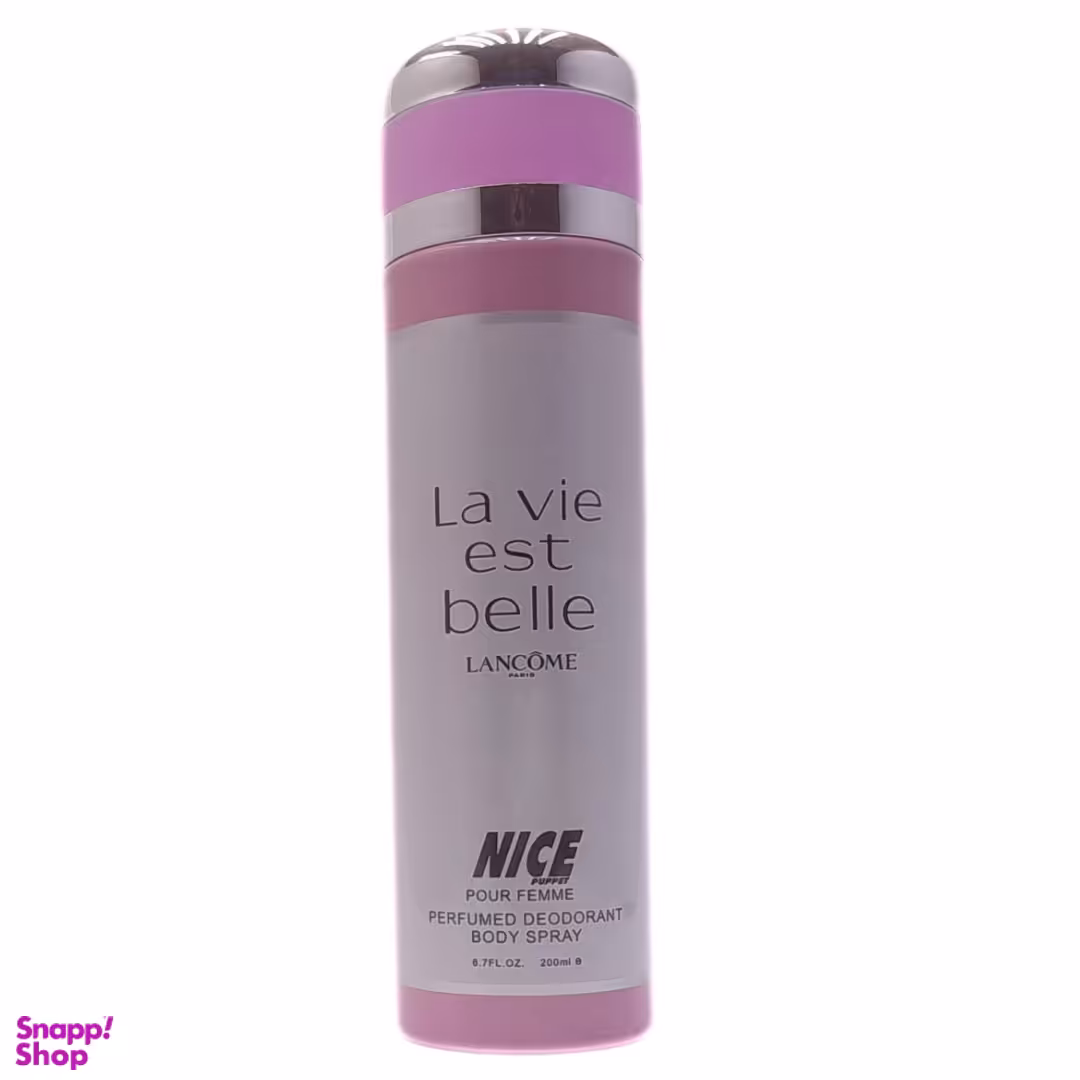 اسپری خوشبو کننده بدن زنانه نایس پاپت مدل La Vie est Belle حجم 200 میلی لیتر