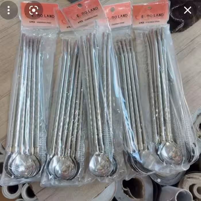 نی استیل قاشق دار همراه بافرچه شستشو یورولند