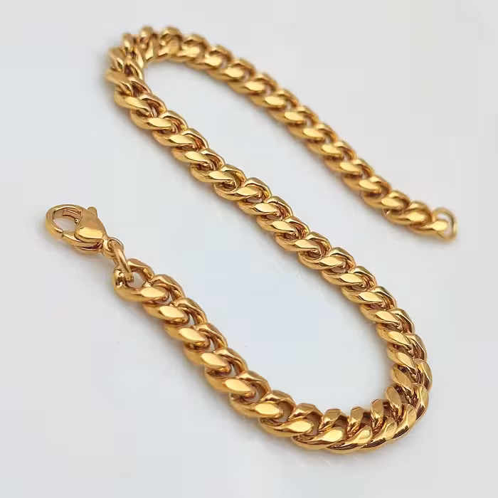 دستبند کارتیر با ابکاری 316 عیار 18 با کیفیت رنگ عالی و با کیفیت کد5