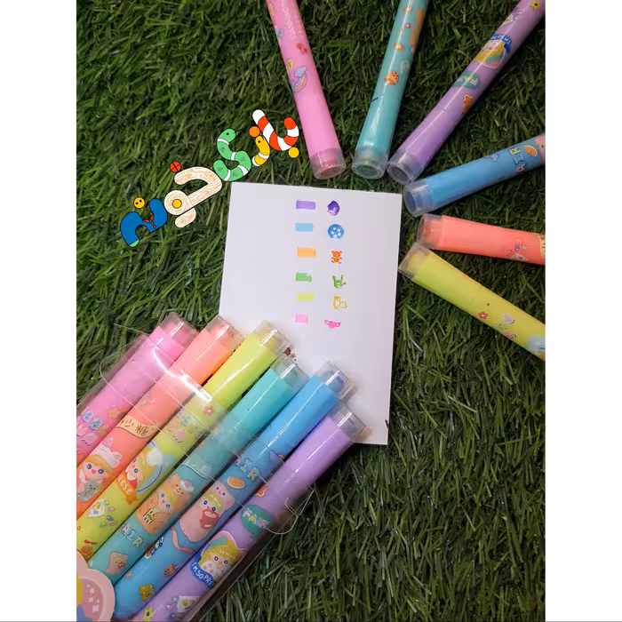 پک 6تایی ماژیک هایلایتر علامت زن مهردار