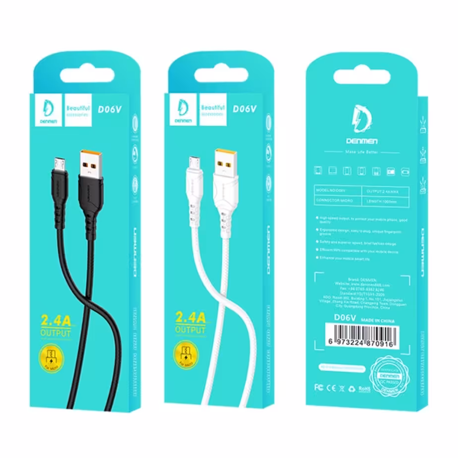 کابل شارژ  Denmen کیفیت عالی