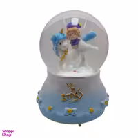 گوی موزیکال مدل چراغ دار طرح پسرک و اسب تک شاخ