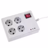 محافظ برق چهار خانه پارت مدل 773 ارت دار کابل 5متر