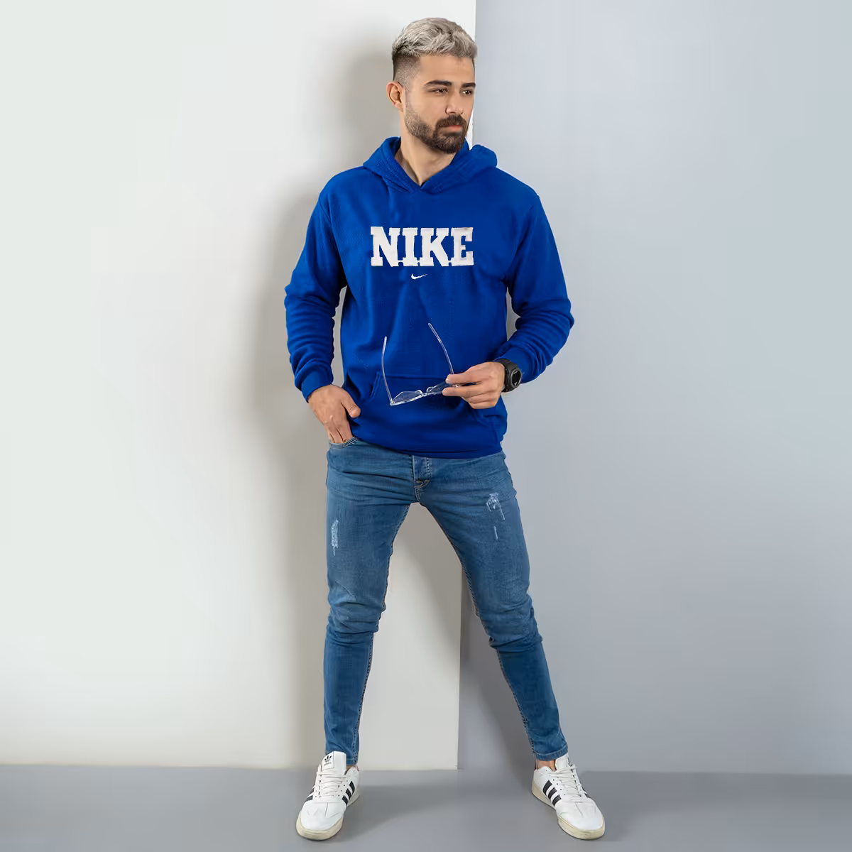 هودی نایک آبی ( سفید) مردانه مدل Rator