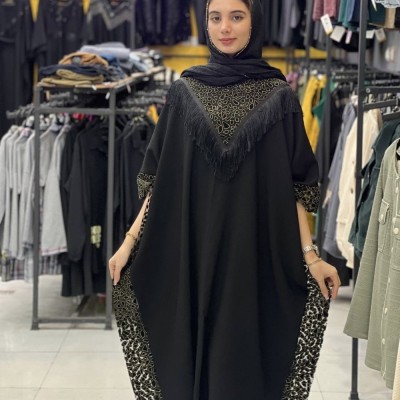 کفتان یقه ریش دار پلنگی