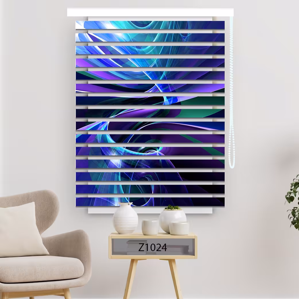 پرده زبرا چاپی عرض 150 ارتفاع 150 کد 1024 