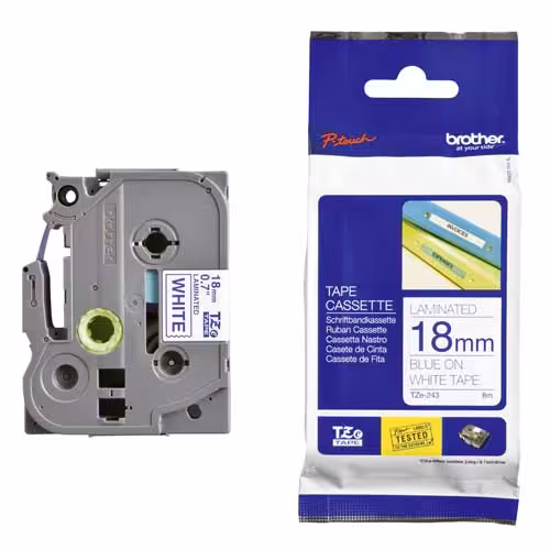 برچسب لیبل پرینتر برادر مدل TZe-243