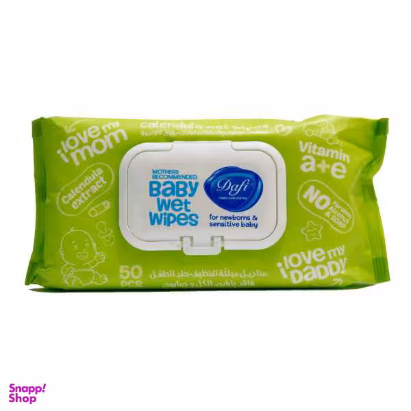 دستمال مرطوب دافی (Dafi) مدل Calendula بسته 50 عددی