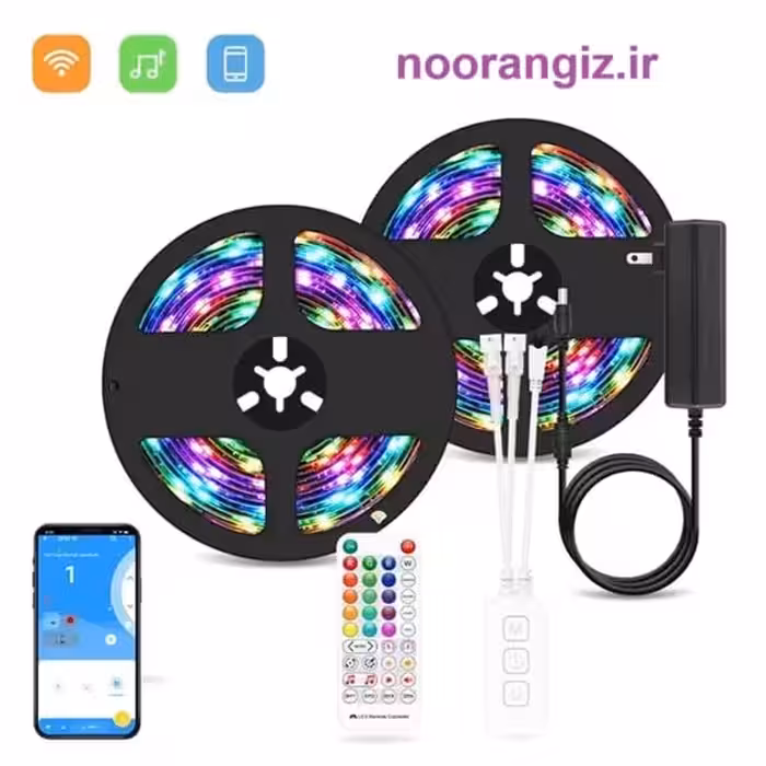 ریسه RGB هوشمند 10 متری موزیکال مخصوص سقف ابری