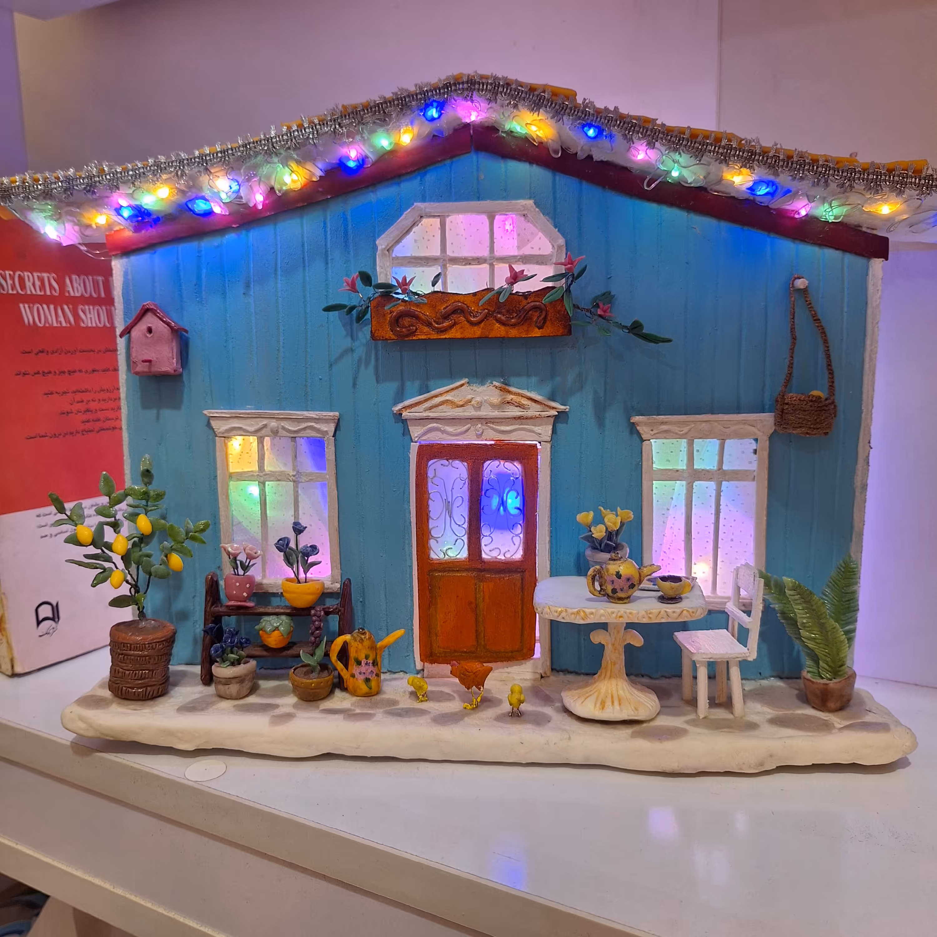 تابلو  و ماکت خانه روستایی مینیاتوری