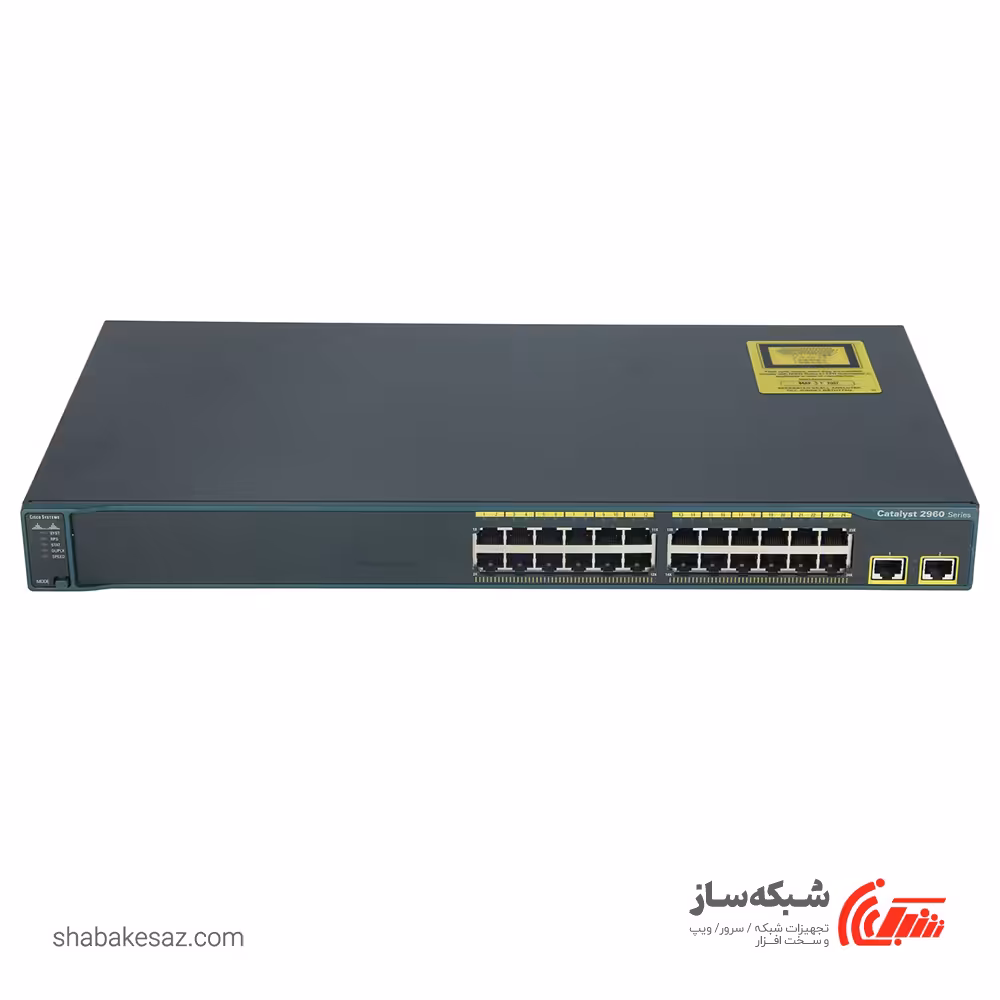قیمت و خرید سوئیچ سیسکو Cisco WS-C2960-24TT-L رکمونت 24 پورت 10/100Mbps با 2 پورت 10/100/1000Mbps - شبکه ساز