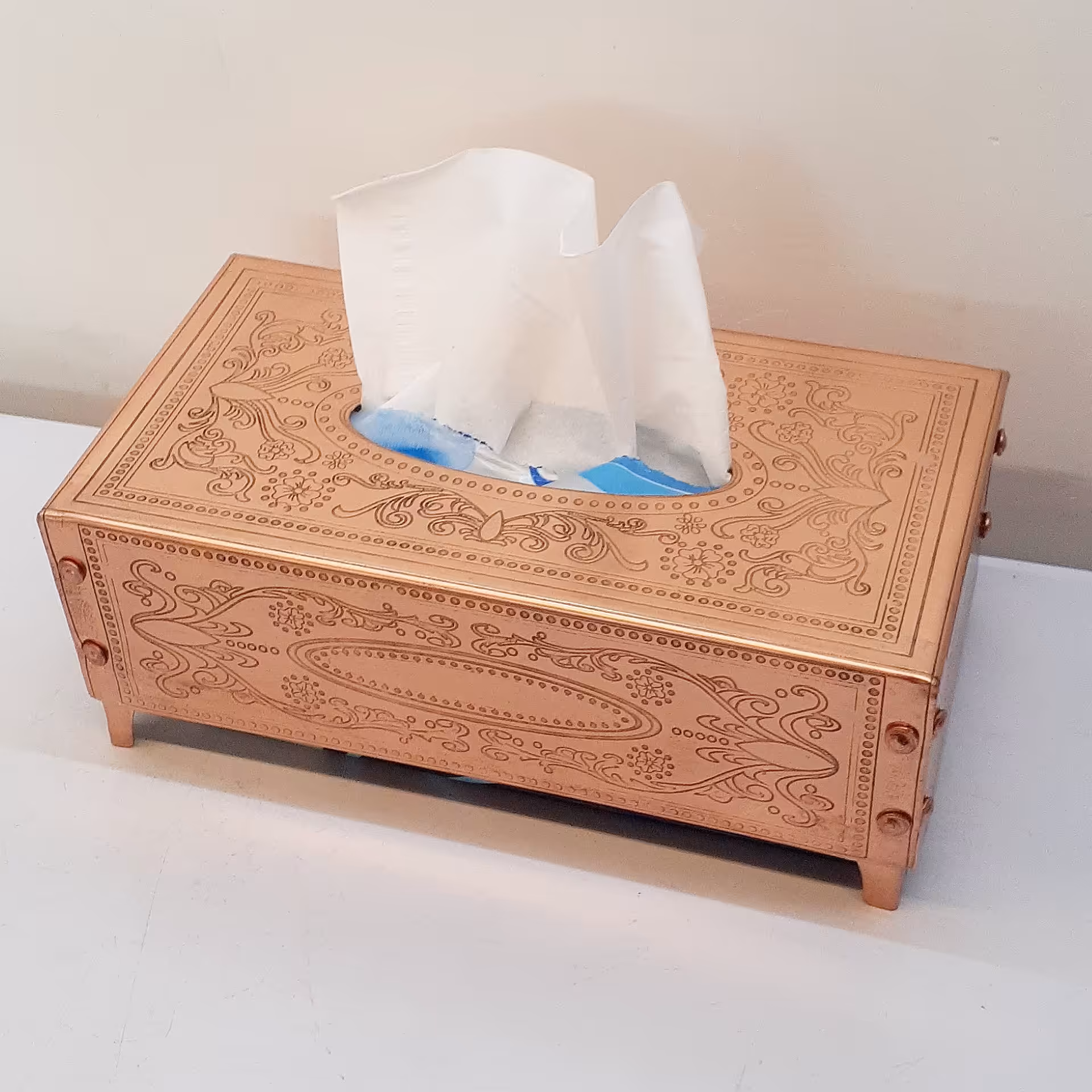 جا دستمال کاغذی مسی زنجان (کلنکس) نانو