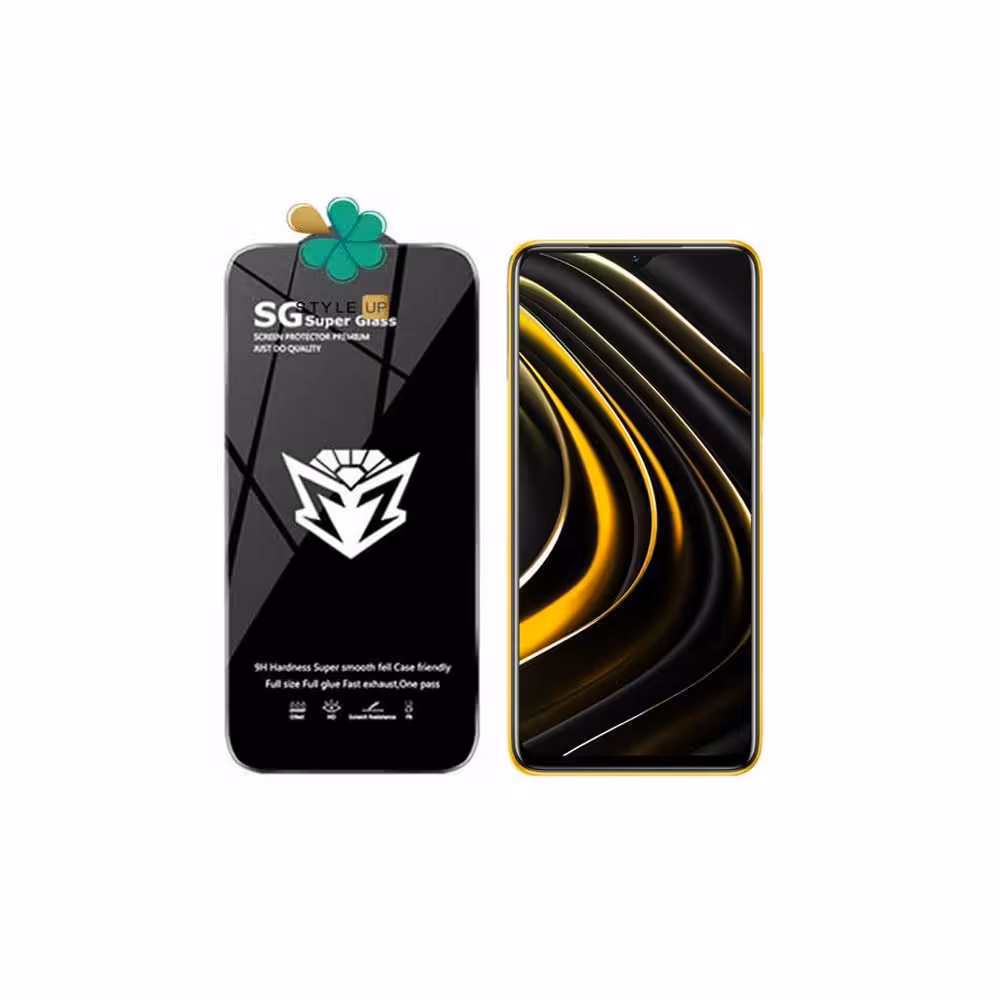 گلس محافظ صفحه گوشی شیائومی Xiaomi Poco M3 مدل SG Super