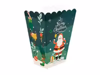 ظرف پاپ کورن تم کریسمس (10 عددی)