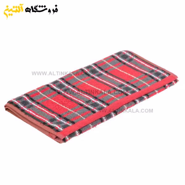حوله دستی برق لامع مدل مدرن قرمز 40×80