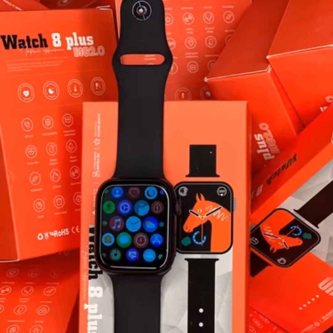 ساعت هوشمند واچ 8 پلاس مکالمه دار  و پیامک ضد آب با درج تصویر دلخواه 