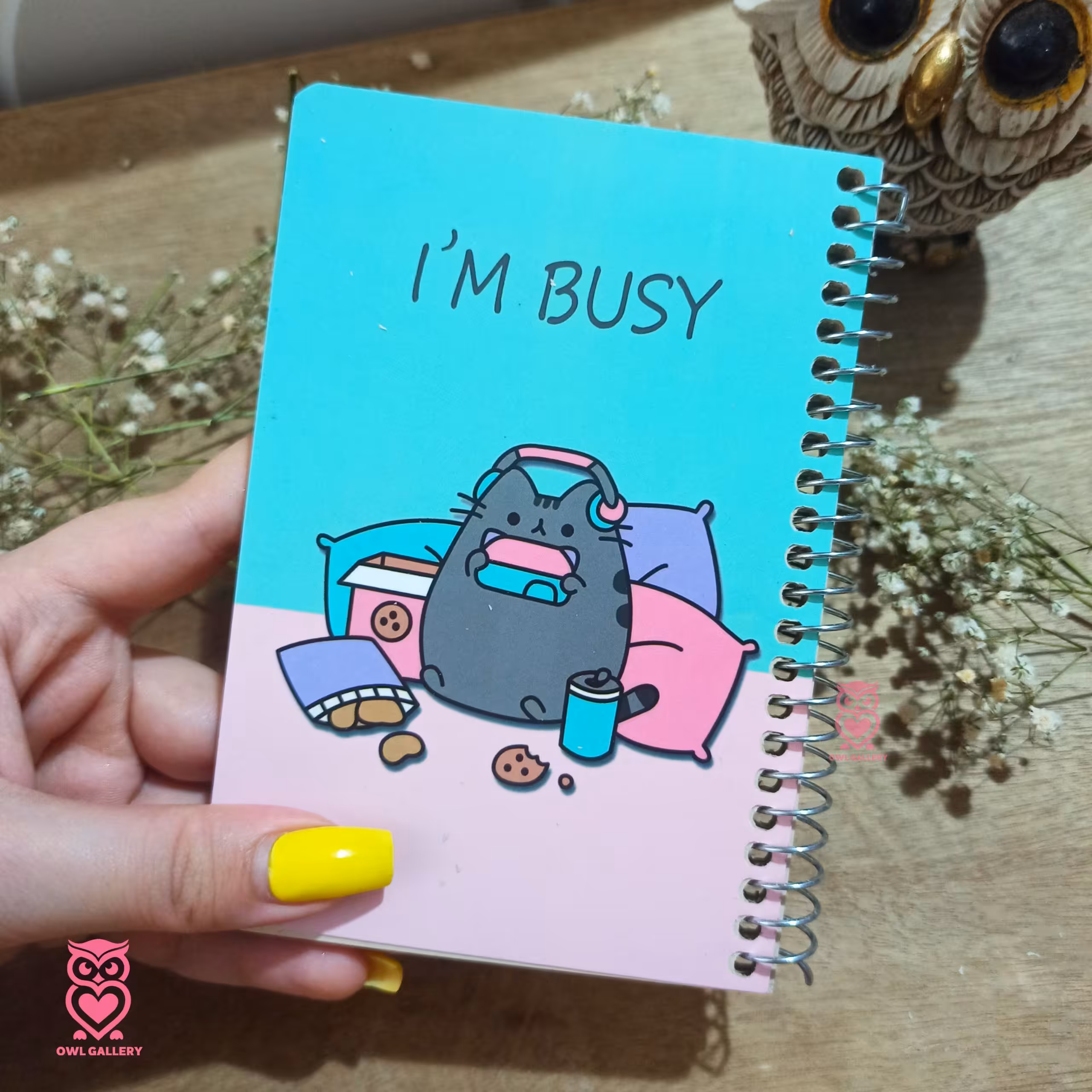 دفترچه یادداشت سایز بزرگ طرح گربه