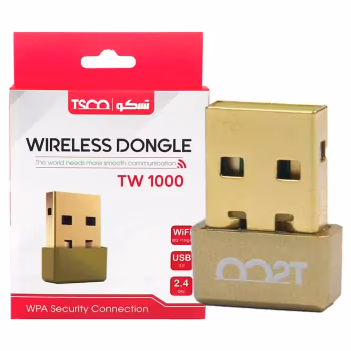 کارت شبکه بیسیم (دانگل وای فای) تسکو یکسال گارانتی