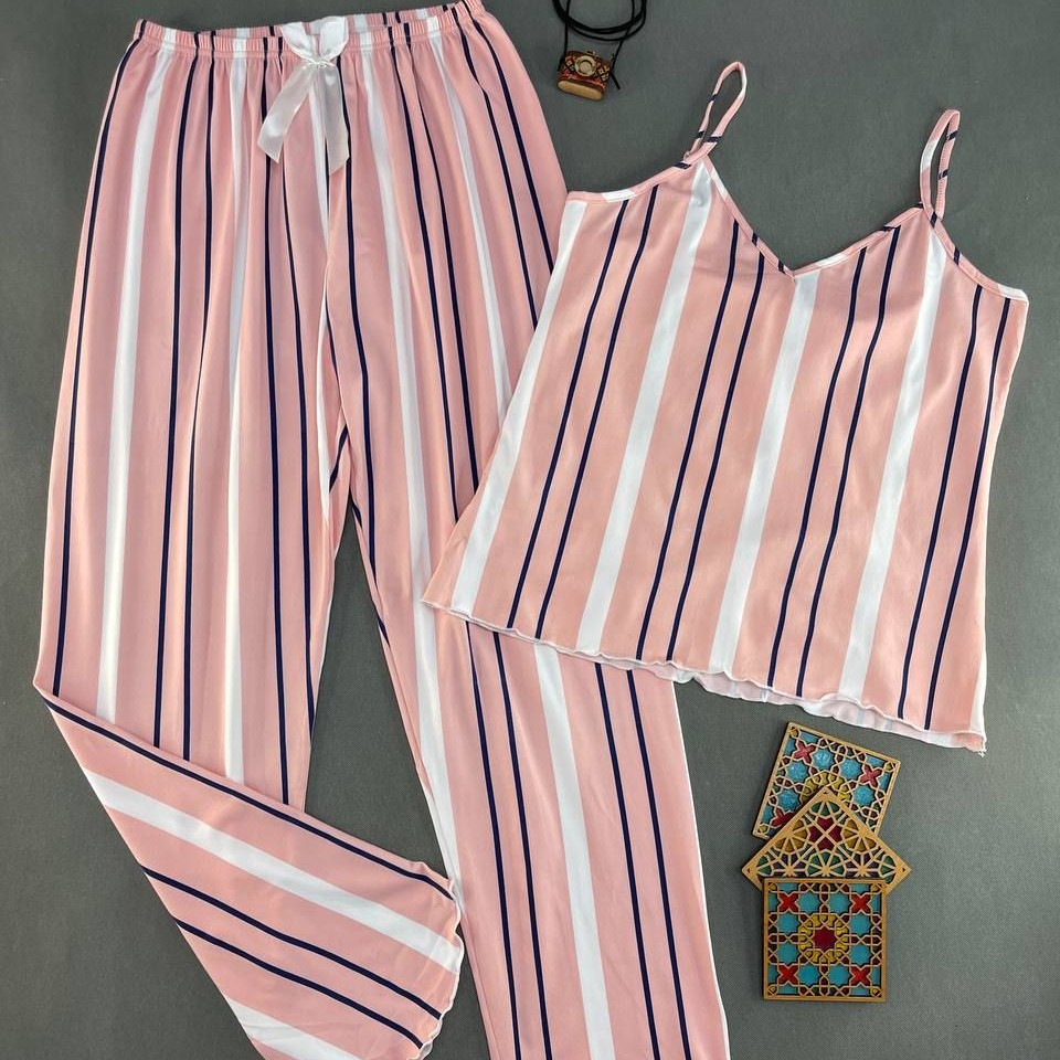 ست تاپ و شلوار نخ پنبه سایز بندی 5