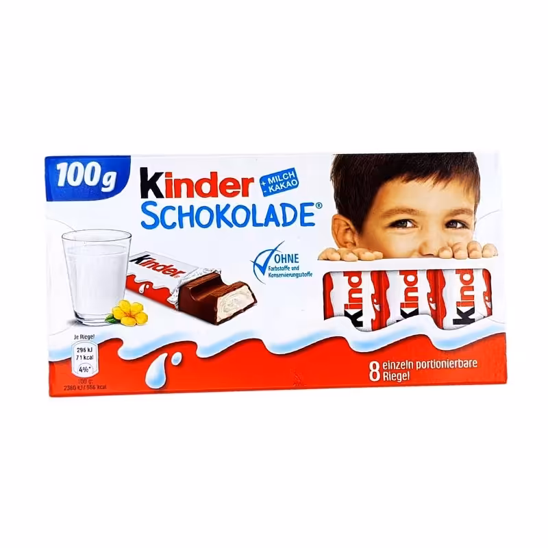 شکلات کیندر بچه 100گرم 8 عددی Kinder