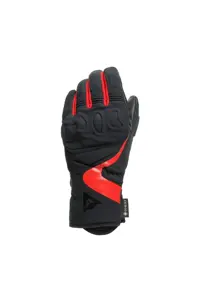 دستکش موتورسیکلت قرمز زنانه موتور مطابق با سحابی Tex های سیاه داینس Dainese